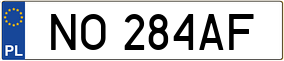 Truck License Plate